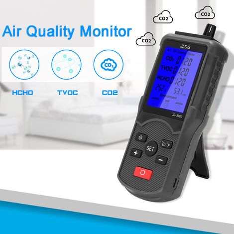 Monitor della qualità dell'aria 8 in 1, tester multifunzione CO2 TVOC, monitor della temperatura e dell'umidità (1/4)