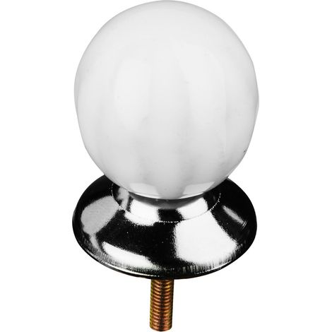 Premier Housewares Retro Style White Ceramic Drawer Knobs