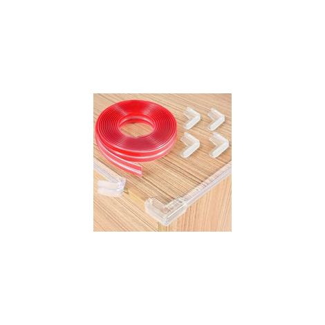 Protections d'angle de table bébé 3M pré-adhésives, silicone transparent, lot de 4, sécurité enfant