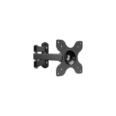 Support mural pour téléviseur avec bras articulé pour,bras extensible de 15 pouces, pour la plupart des écrans plats LED de 13 à 32 pouces avec des trous de montage jusqu'à 100x100mm, noir