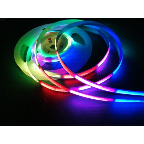 SK6812 COB flexible LED strip, 332 LEDs per meter, programmable multicolor LED strip, 5V