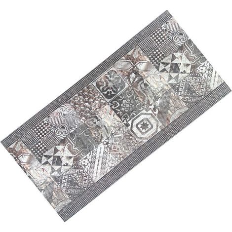 TAPIS de Coureur de CUISINE tapis de Coureur antidérapant CARRELAGE GRIS fabriqué en Italie Cm. 50x80 (1/5)