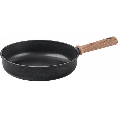 Thick Black Non-Stick Titanium Frying Pan with Composite Base, Versatile Kitchen Utensil for Busy Kitchens, 24cm, Frying Pan Without Lid (1/5)
