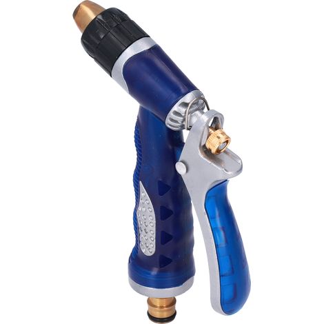 Arroseur de jardin en PVC et laiton, pistolet à eau portatif bleu pour jardinage domestique et espaces verts publics (1/5)