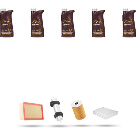 Kit tagliando 4 FILTRI e 5L OLIO compatibile con Audi A4 (B8) 2.0 tdi 130kw dal 2012 (1/5)