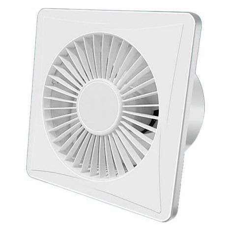 Ventola Aspirazione Bagno Da Muro o Soffitto 200X200mm Foro 150mm Profondità 104mm 18W 230V 50Hz 155m³/h 35dB