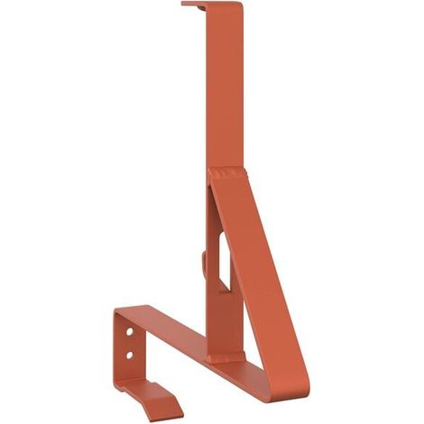 Support de chasse-neige rouge, 29,5 x 3 x 34,5 cm, acier.