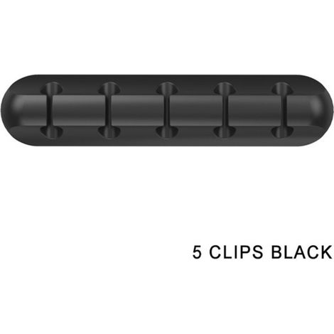 Organizzatore di cavi con clip adesive, supporti per cavi di alimentazione e cavi per accessori di ricarica, cavi per mouse, PC, ufficio - AquaForge (1/5)