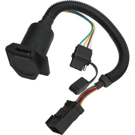 Faisceau de câblage pour remorque, prise multiple 7 broches et 4 broches, cordon de remorquage, remplacement 20135 pour Dodge Ram 1500 2000-2008 (1/5)