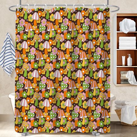 Rideau de douche 180x180 original polyester pour salle de bain pour une colocation (1/5)