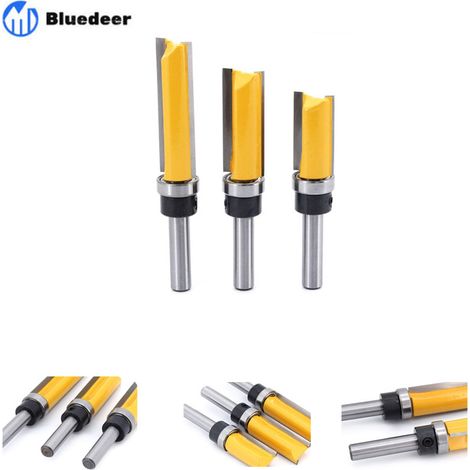 3-teiliges 8-mm-Bündigfräser-Set – Für Hart- und Weichholz – Schnittdurchmesser 15,9 mm – Schnittlänge 30/40/50 mm – Fräswerkzeuge – Zhuoxuan (1/5)