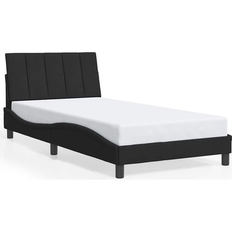 Maison Exclusive - Bettgestell ohne Matratze "Hanko" Schwarz 100x