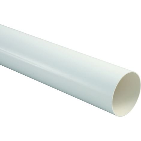 Marley Fallrohr NW 53 mm, 1 m, weiß Halbrunde Dachrinne weiss