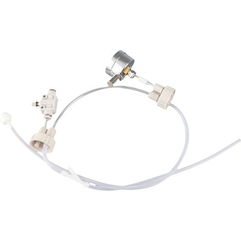 Système CO2 DIY Kit Aquarium Planté Blanc Pro Tube Valve Gauge Cap 1Set - Complet pour Plantes Aquarium