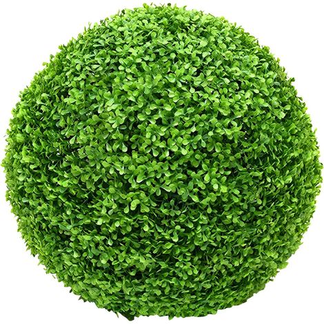 Topiaire Artificielle Buxus - Boule de Plante Synthétique pour Extérieur et Intérieur - Diamètre 40 cm - PE Résistant aux Intempéries - 1 Pièce (1/5)