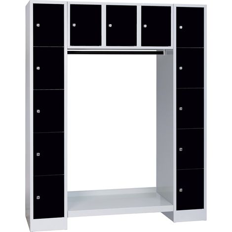 Wolf, Vestiaire multicases modulaire Dresden, 13 casiers, gris (1/3)