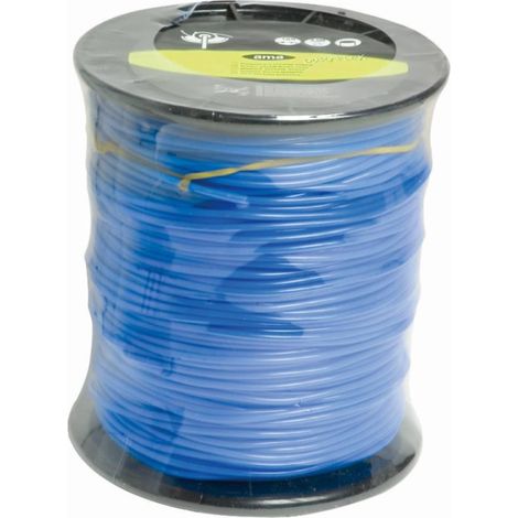 Fil de débroussailleuse - Fil nylon de coupe - Monofil section ronde ø 4mm x 90 mètres - Bobine - "Duraflex" (1/2)