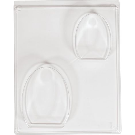 Moule «Œuf», 1 pce., plastique PET transparent, 6,3x8X3cm, 8,3x10,5X3cm, réutilisable, béton créatif, arts créatifs, décoration, pâque-36179000 (1/5)