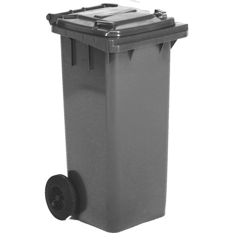PROVOST - Poubelle roulante 2 roues anthracite 240 L - PEHD