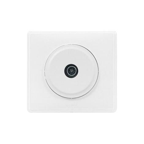 Legrand - Cu00e9liane - Prise tu00e9lu00e9vision simple complu00e8te blanche 1 poste - Ru00e9f : 080251+067382+068282+066631 (1/3)