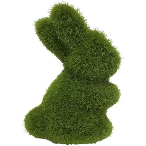 Statue de lapin en mousse artificielle pour jardin, décoration animale légère et durable pour placard ou bureau (1/4)