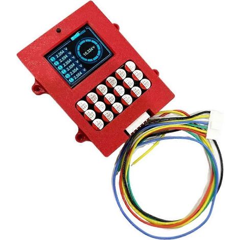 Égaliseur actif pour batterie au titanate de lithium 6S avec écran LCD TFT pour l'affichage de la tension, testeur de tension de batterie LTO, égaliseur de transfert d'énergie 6S 5A. (1/5)