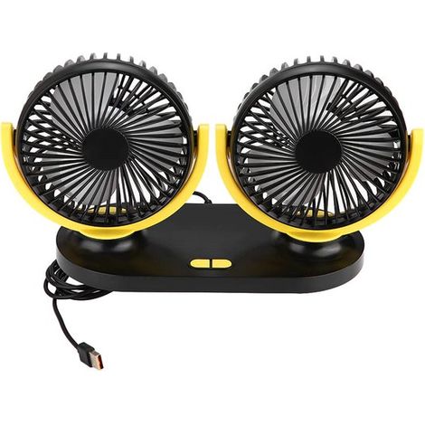 Ventilador doble para coche - Nevera portátil - Viaje más fresco - Alimentación USB - 24 x 31 x 16 cm (1/5)