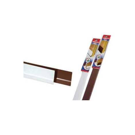 PARAFREDDO ADESIVO IN PVC FLESSIBILE CON FELTRO PER PORTE- - cm.100, colore marrone - 50 pezzi GEKO