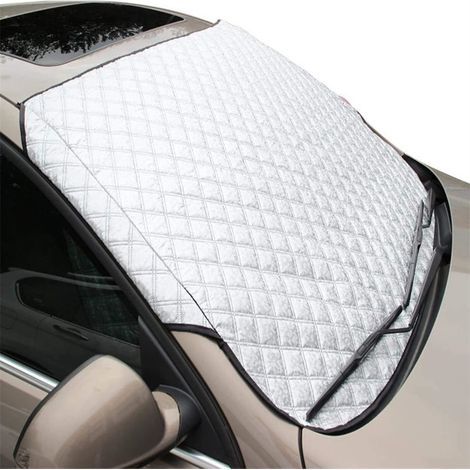 Pare-neige avant pour voiture 100×145 cm, protection pare-brise contre neige et givre, installation rapide et anti-vent (1/5)