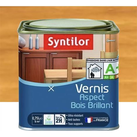 Vernis SYNTILOR Aspect Bois brillant Chêne doré 0,75 L (1/2)