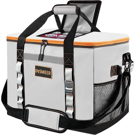 XXL Kühltasche 48L faltbar mit Oberöffnung, wasserdicht, ideal für Ausflüge, Picknick, Camping, Strand (1/5)
