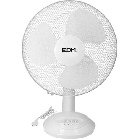 Ventilateur de table Blanc 35W D30cm 3 vitesses (1/3)