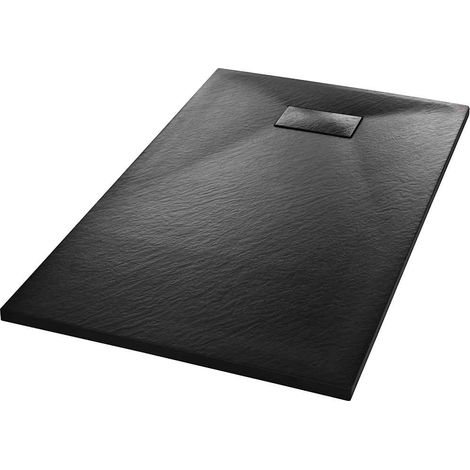 Maison Exclusive - Plato de ducha SMC negro 120x70 cm (1/5)