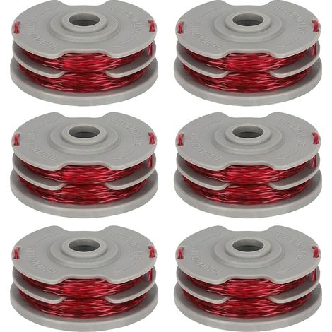 FLY021 599431790 Lot de 6 bobines de fil compatibles avec Flymo Contour 500 XT, Power Trim 500 XT, Mini Trim Auto ST/XT/Plus XT, Mini Trim Contour XT, Longueur 11 m Ø 1,5 mm (1/5)
