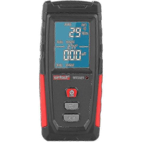 Détecteur de rayonnement électromagnétique et magnétique, testeur de champ électromagnétique LCD, appareil de mesure pour téléphone et ordinateur (1/3)