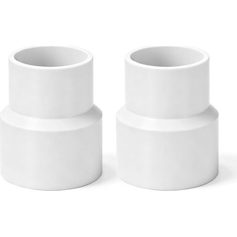 (40to32mm)Raccord Adaptateur Tuyau Réducteur PVC, 2 Pièces, Blanc, 40-32 Mm (1/5)