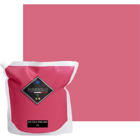 Peinture acrylique velours murs et plafonds 5L Rose Indien Ex fan des 60’s