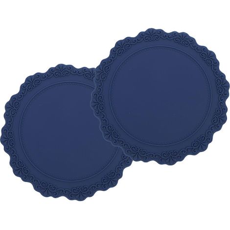 Lot de 2 sets de table imperméables en silicone gaufré (1/5)