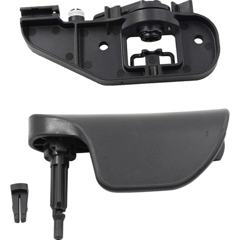 1 Set Haubenentriegelungsgriff + Montagehalterung, schwarzer Haubenentriegelungsgriff 8J2823533C, passend für Audi TT TTS 2007–2014