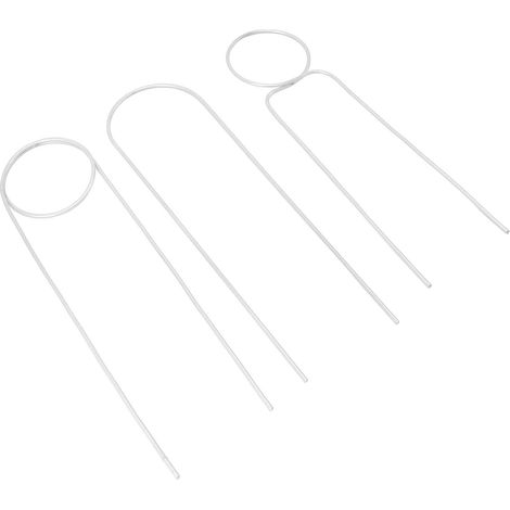 3 Supports de Plantes en Fer Forgé 40cm pour Plantes Grimpantes Intérieur, Support de Fleurs en Pot Blanc pour Arrangement Végétal