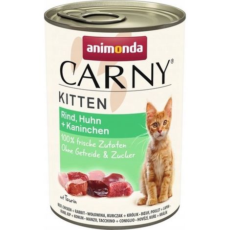 Animonda Carny Kitten Katzennassfutter getreidefrei 400 g Rind, Huhn & Kaninchen (1/2)