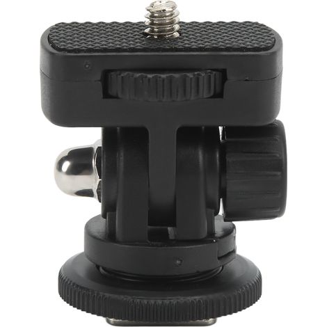 Tête à rotule pour écran 180° réglable, accessoire mini moniteur avec griffe froide et interface vis 1/4 (1/5)