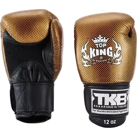 Gants de boxe thaï Top King Empower Air 10OZ Noir/Or