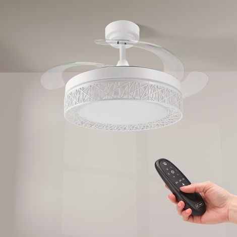 Ventilateur de plafond LED Aqua Blanc - Ledme - LM8817 (1/5)
