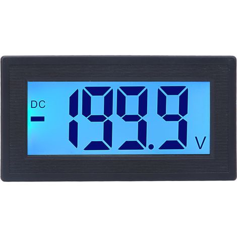 Voltmètre Numérique DC YB5135DB avec Affichage LCD, Mesure Tension 0-200V, Alimentation AC100-240V (1/5)