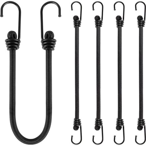 Spanngummi mit Haken 30cm, 5 Stück, extra stark, für LKW, Camping, Werkzeuge