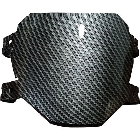 Support de plaque d'immatriculation, ajustement universel, installation facile, motif en fibre de carbone (1/2)
