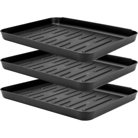 3 Pièces Plateau, Bord Surélevé, Plastique ABS, Antidérapant, Entrée Maison (1/5)
