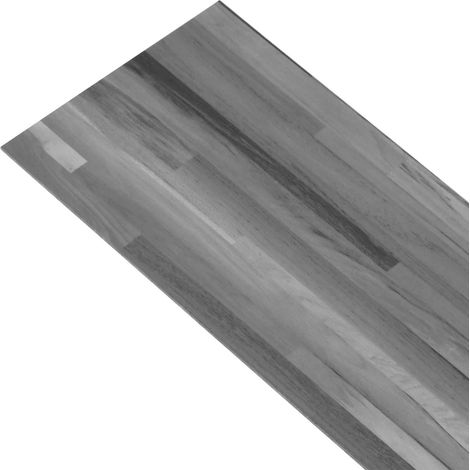 vidaXL  Self-adhesive Flooring Plank  32 pcs Striped Grey 4.46 m² PVC