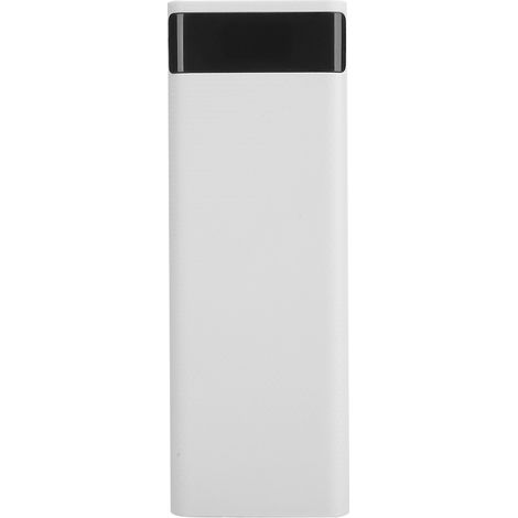 Boîtier DIY 10x18650 batterie, source d'alimentation portable sans soudure, kit accessoire coque blanche pour banque d'énergie (1/5)